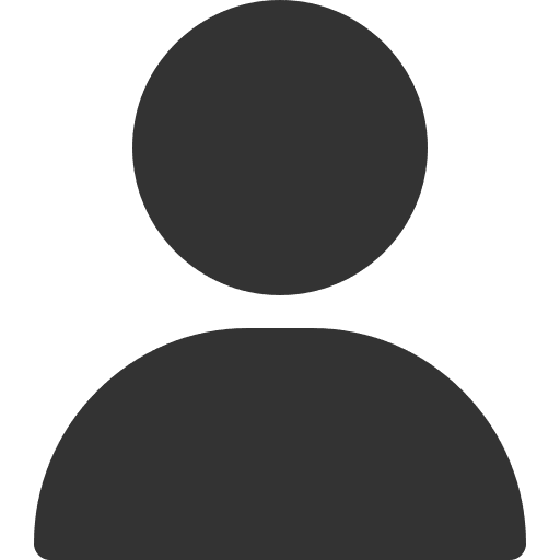 User icon silhouette on a dark background.